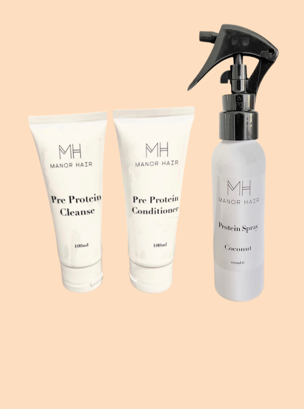 **PRE ORDER** 3 Step Protein Cleanse, Condition & Spray Mini Set 100ml - DISPATCH DATE 7th October